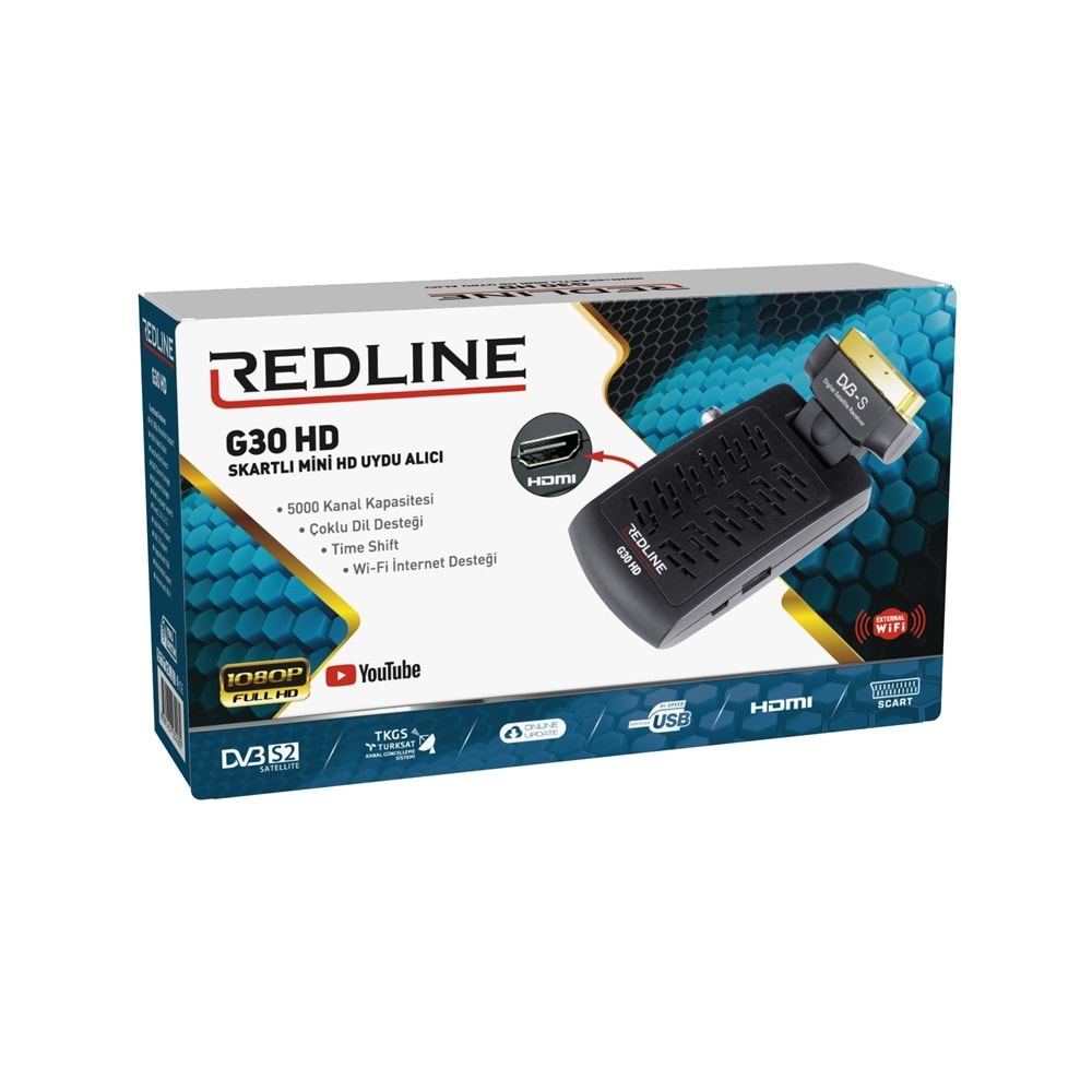 Redline G30 HDMI Scart FHD Uydu hem scart hem hd uydu