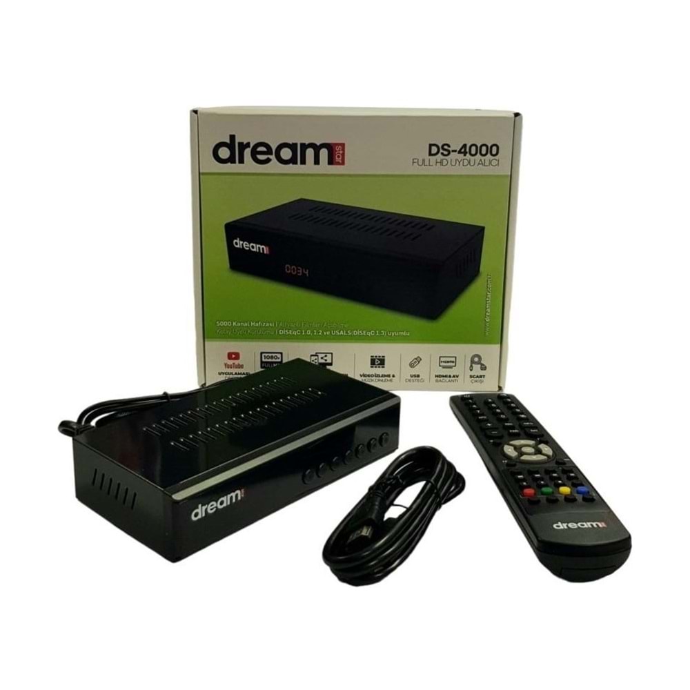 Dreamstar DS-4000 Full Hd Uydu Alıcı Tkgs