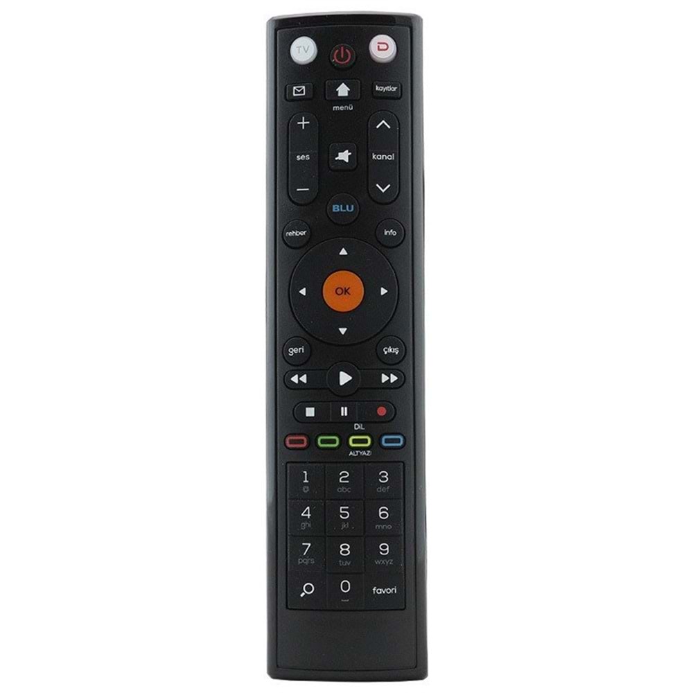 D-Smart 2017 HD Blue Uydu Alıcı Kumandası