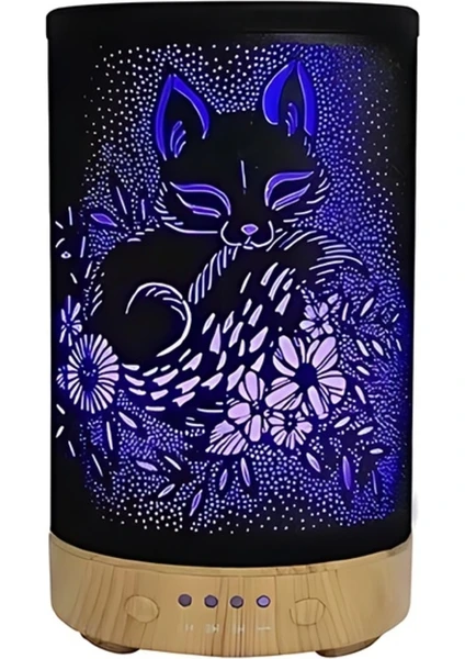 Auhma Aus-02 - 200ML , Aromaterapili Aydınlatmalı , Hava Nemlendirici
