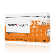 DREAMSTAR – 55” (140 cm Ekran) 4K (UHD) QLED Frameless Google TV Televizyon