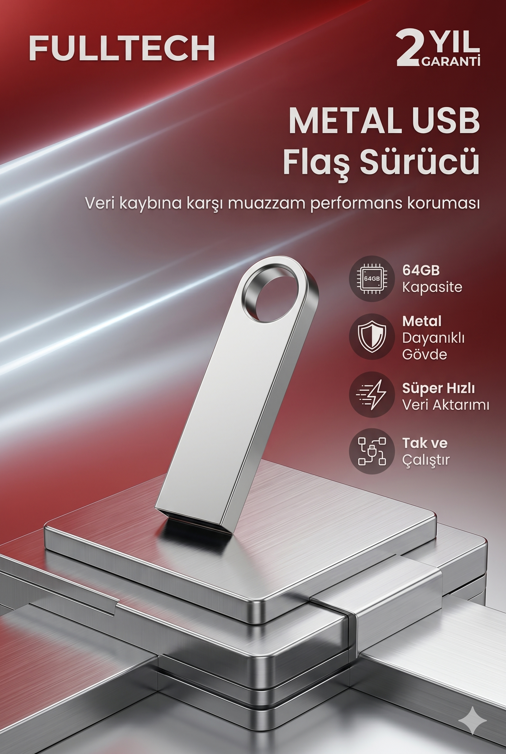 fulltech 64 gb flash belek